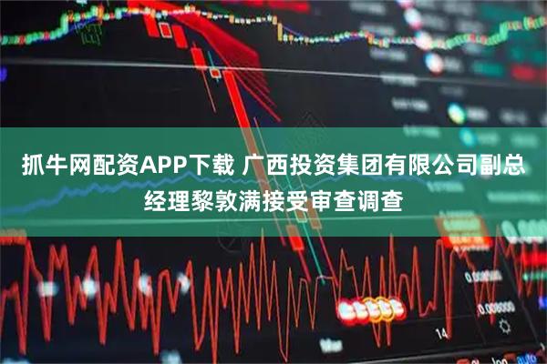抓牛网配资APP下载 广西投资集团有限公司副总经理黎敦满接受审查调查
