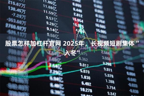 股票怎样加杠杆官网 2025年,长视频短剧集体“入冬”