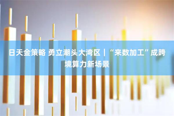 日天金策略 勇立潮头大湾区｜“来数加工”成跨境算力新场景